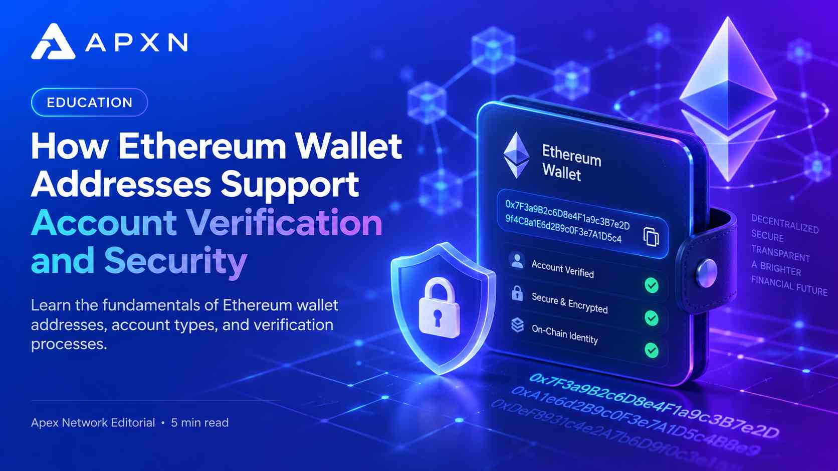 How Ethereum Wallet Addresses Support Account Verification and Security